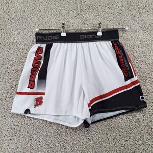 Rudis Wrestling Shorts Mens Large White Badger Brawlers Athletic Gym Training